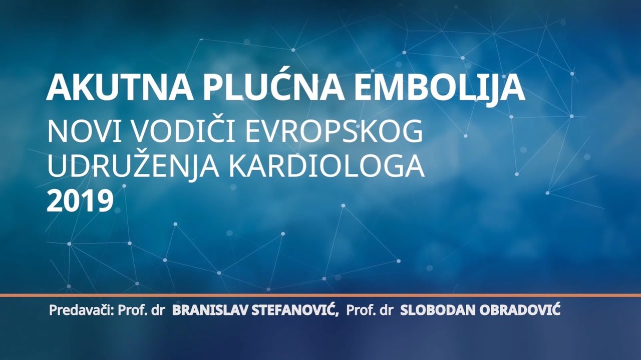 WEBUPDATE 2019 - AKUTNA PLUĆNA EMBOLIJA