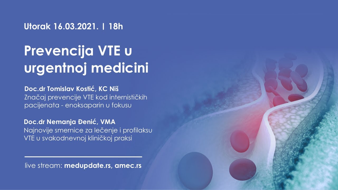 WEBUPDATE 2021 - Prevencija VTE u urgentnoj medicini